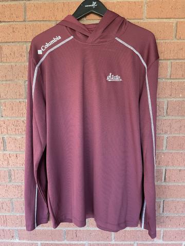 Columbia Shotgun Hoodie Maroon State Script